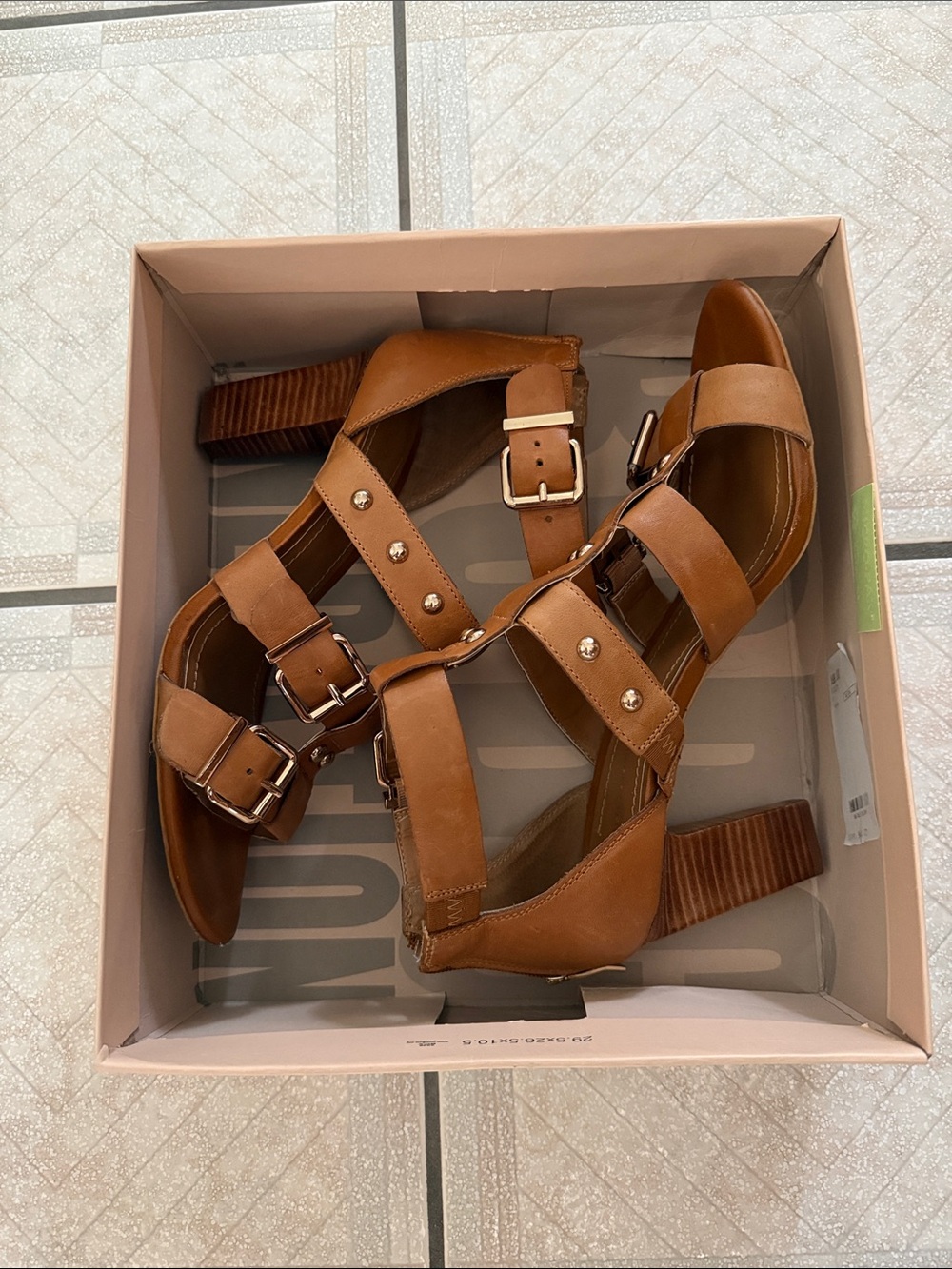 BCBG leather sandals woman’s size 10